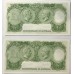 AUSTRALIA 1961 . ONE 1 POUND BANKNOTES . CONSECUTIVE PAIR